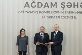 Prezident İlham Əliyev Ağdamda 2-ci yaşayış kompleksinin açılışında iştirak edib - YENİLƏNİB - FOTO