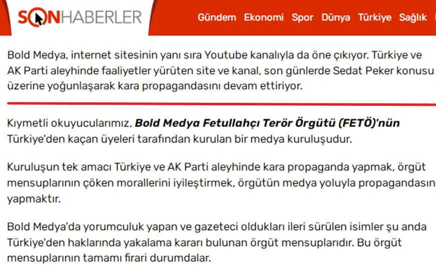 “FETO” terror təşkilatının bəzi üzvlərinin Gültəkin Hacıbəylini dəstəkləmələrinə dair faktlar