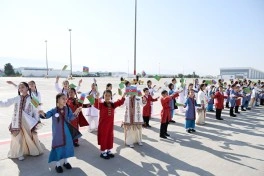 Leyla Əliyeva Türkmənistanda səfərdədir - FOTO