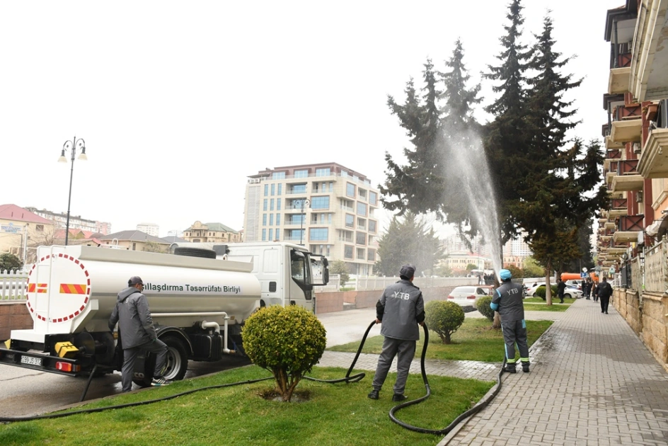 Güclü yağışdan sonra paytaxtda genişmiqyaslı daxili iməclik keçirilib - FOTOLAR