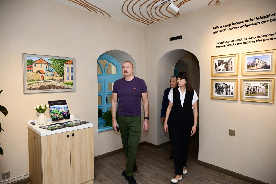 Prezident “Sadıqcanın evi”ndə - FOTOLAR