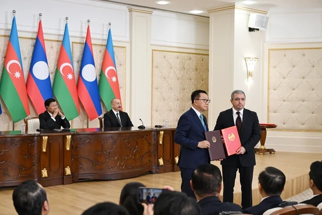 Azərbaycan ilə Laos arasında Birgə Bəyanat qəbul olundu və sənədlər mübadilə edildi - FOTO - YENİLƏNİB