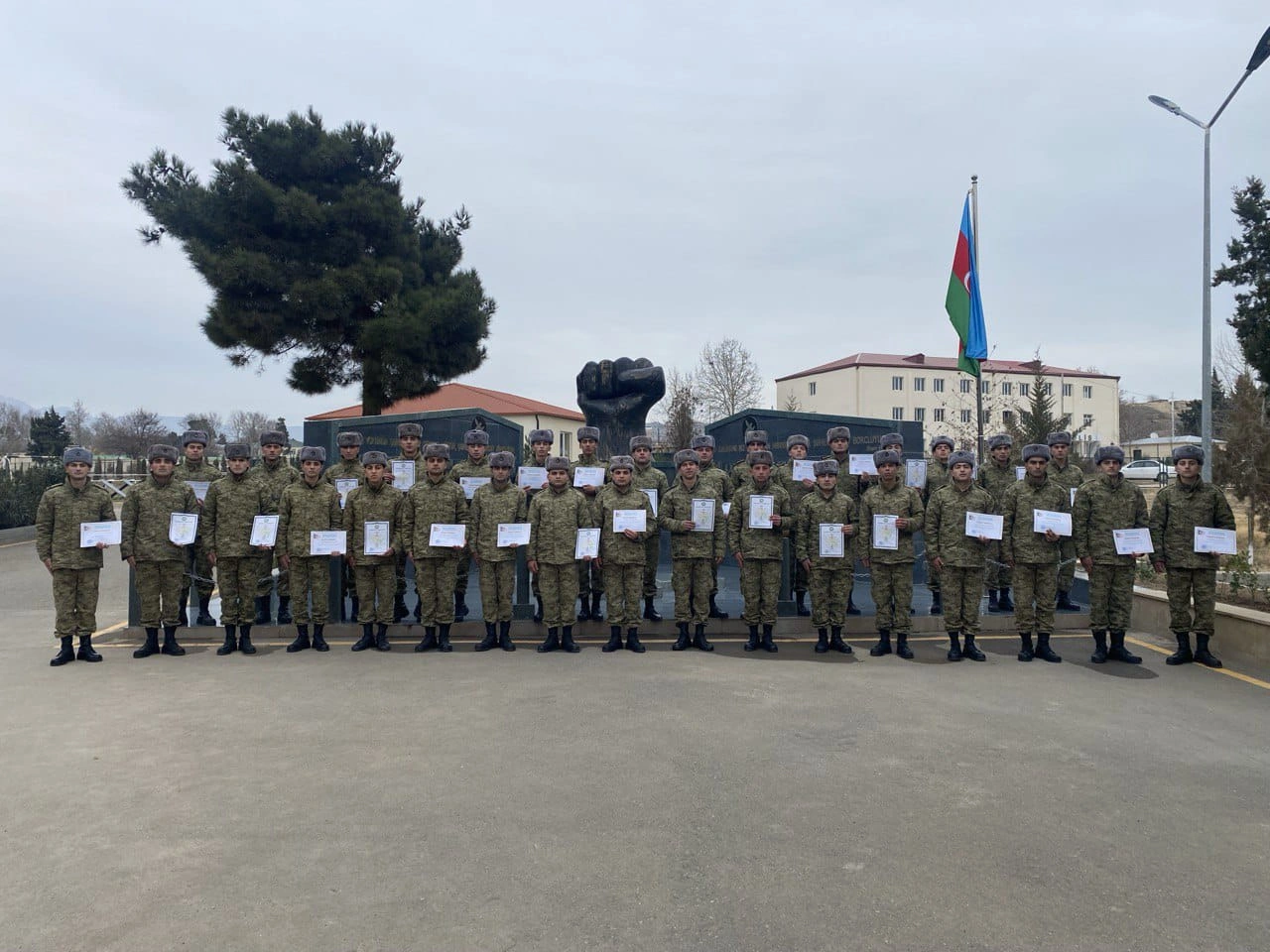 DSX hərbi hissələrində müddətli hərbi xidmətini başa vuranlar ehtiyata buraxıldı - FOTO
