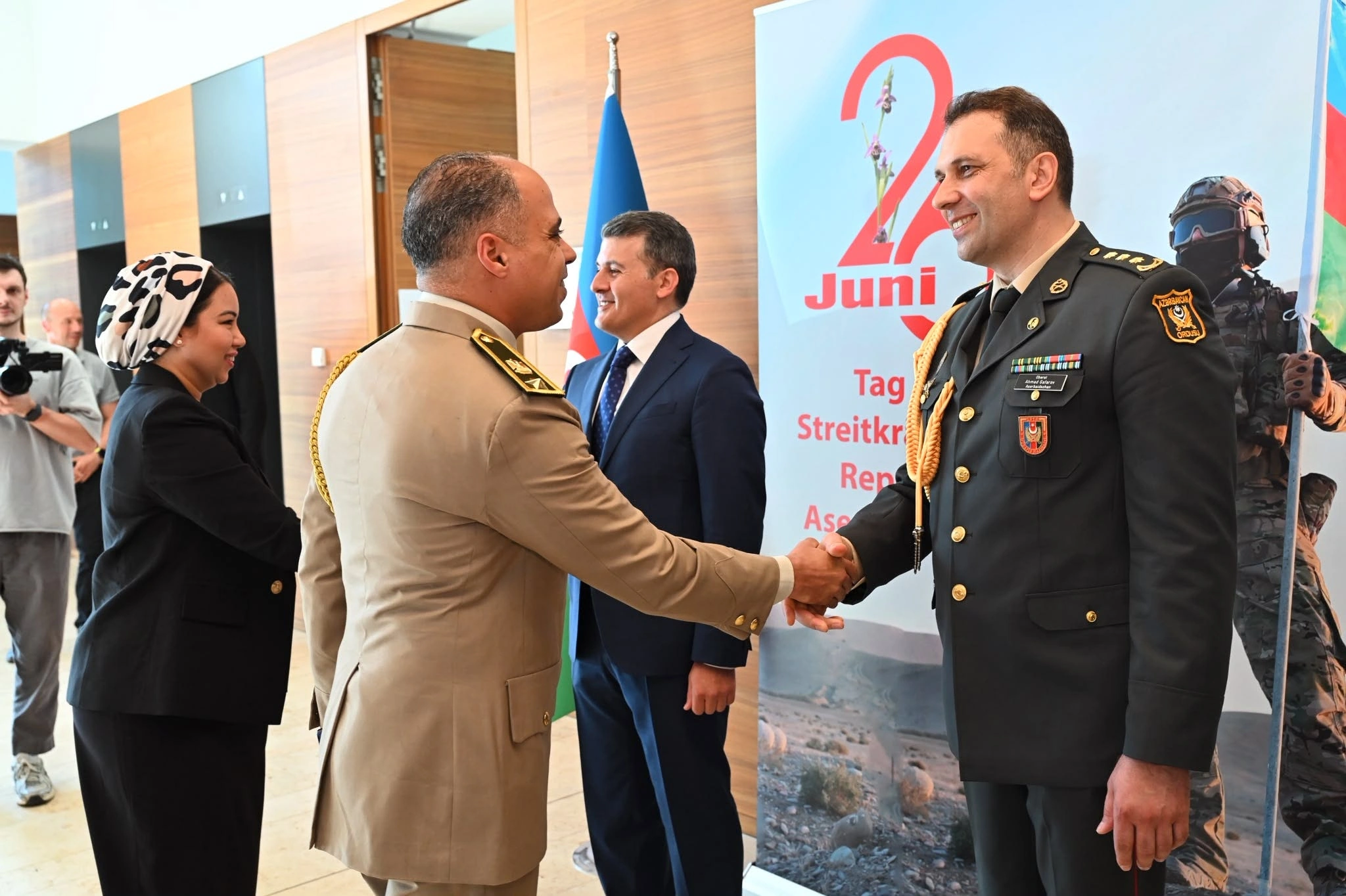 Azərbaycan Silahlı Qüvvələrinin yaradılmasının 108-ci ildönümü Berlində qeyd olundu - FOTO