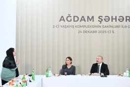 Prezident İlham Əliyev Ağdamda 2-ci yaşayış kompleksinin açılışında iştirak edib - YENİLƏNİB - FOTO