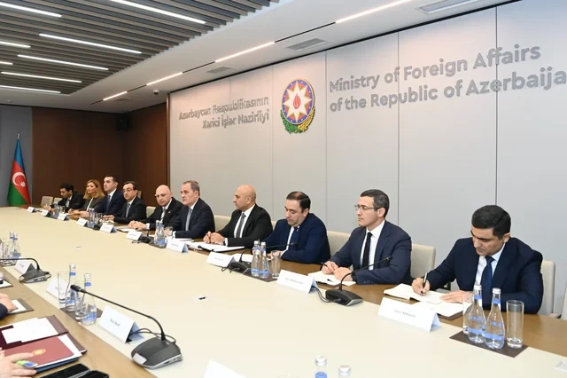 Azərbaycan və Türkiyə XİN başçılarının geniş tərkibdə görüşü keçirildi - FOTO