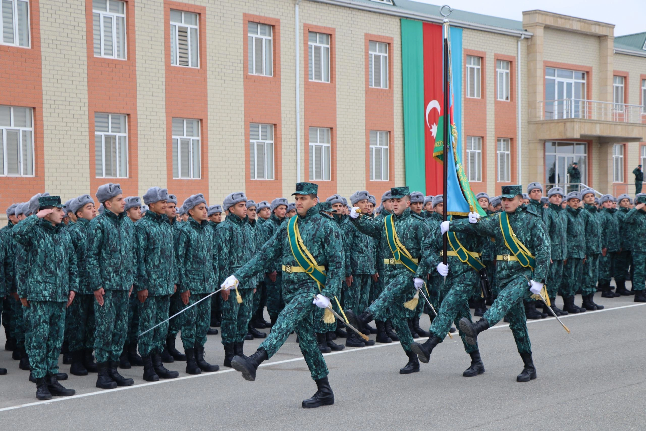 Gənc əsgərlərin andiçmə mərasimi keçirildi - FOTO