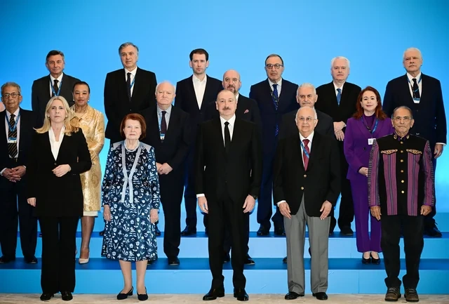 İlham Əliyev XIII Qlobal Bakı Forumunun açılış mərasimində çıxış edib - YENİLƏNİB + FOTO