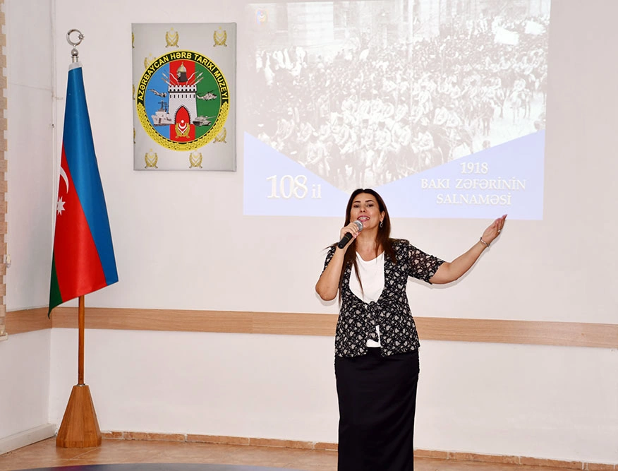 Azərbaycan Hərb Tarixi Muzeyində Bakının azad edilməsinin ildönümü qeyd olundu - FOTO