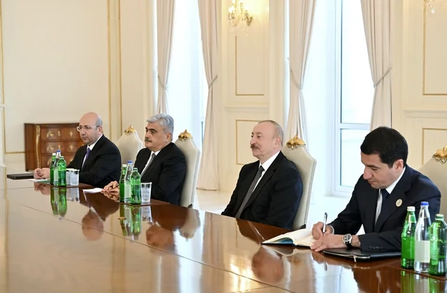İlham Əliyev Belarus Milli Assambleyası Nümayəndələr Palatasının sədrini qəbul etdi - FOTO