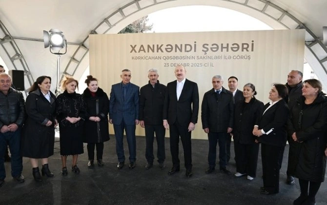 Prezident Kərkicahanda sakinlərlə GÖRÜŞDÜ - YENİLƏNİB