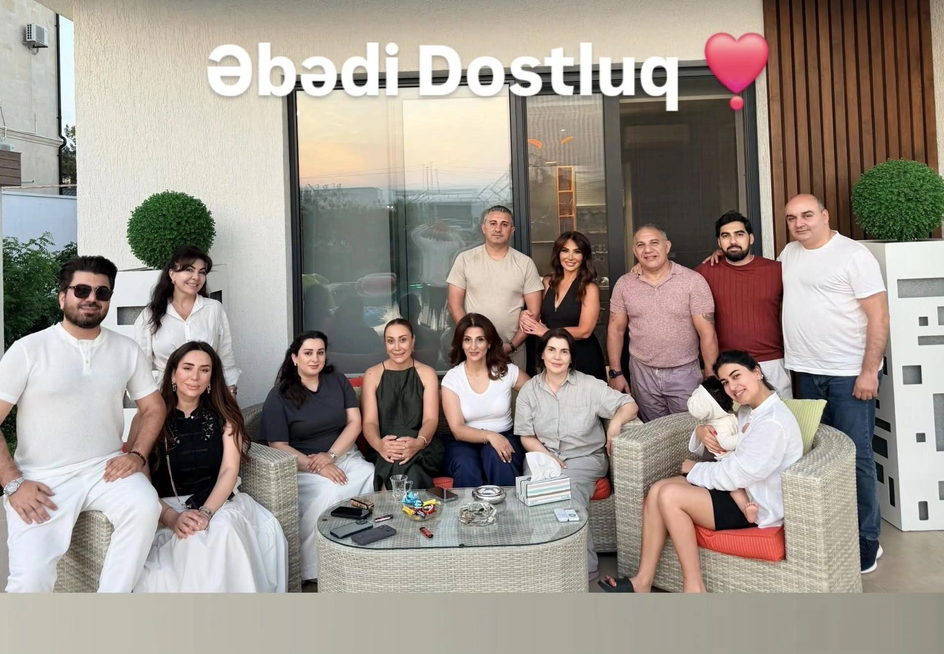 Ədalət Şükürov bağında qonaqlıq verdi - FOTO