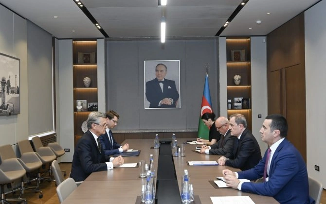 Ceyhun Bayramov Almaniyanın Azərbaycana yeni təyin olunmuş səfirini qəbul edib - FOTO