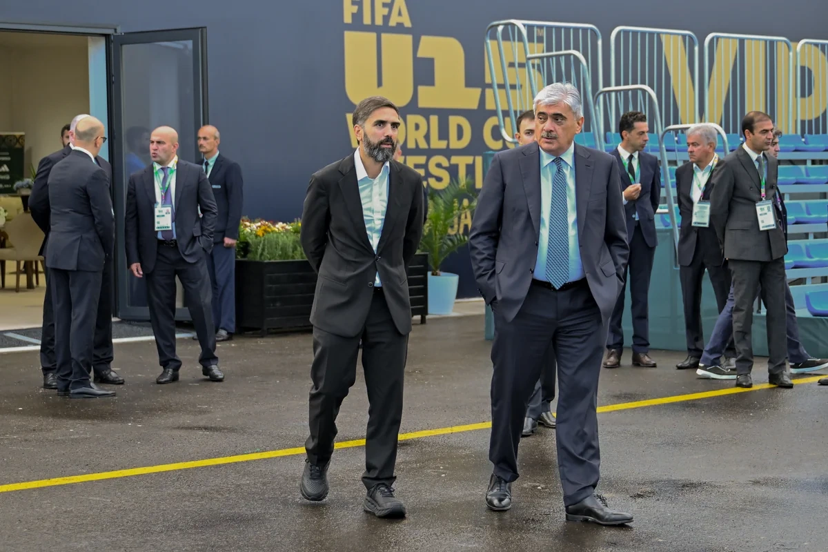 İnfantino və AFFA rəhbərliyi Hövsan Yarış Kompleksini ziyarət ediblər - FOTO