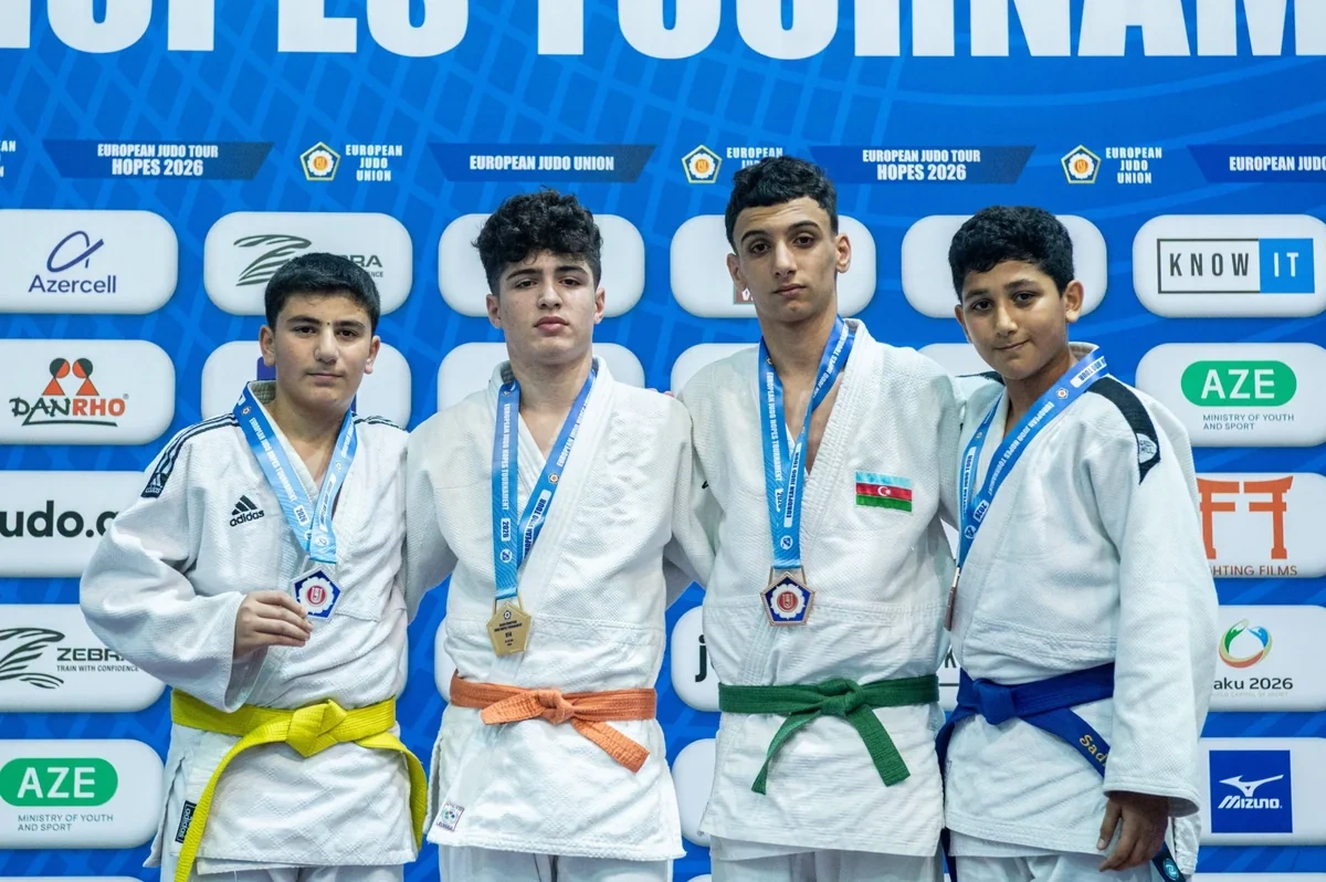 Avropa Cüdo Ümidləri Turnirində U-14 yaş kateqoriyasında ilk mükafatçılar müəyyənləşdi - FOTO