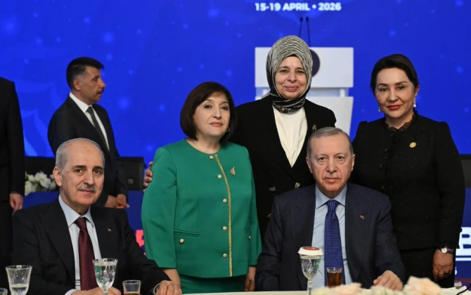 Ərdoğan Parlamentlərarası İttifaqın 152-ci Assambleyasının iclasında iştirak edən parlament sədrləri ilə görüşüb