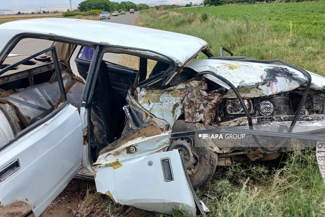 Goranboyda yol qəzasında iki nəfər ölüb, 5 nəfər xəsarət alıb - YENİLƏNİB