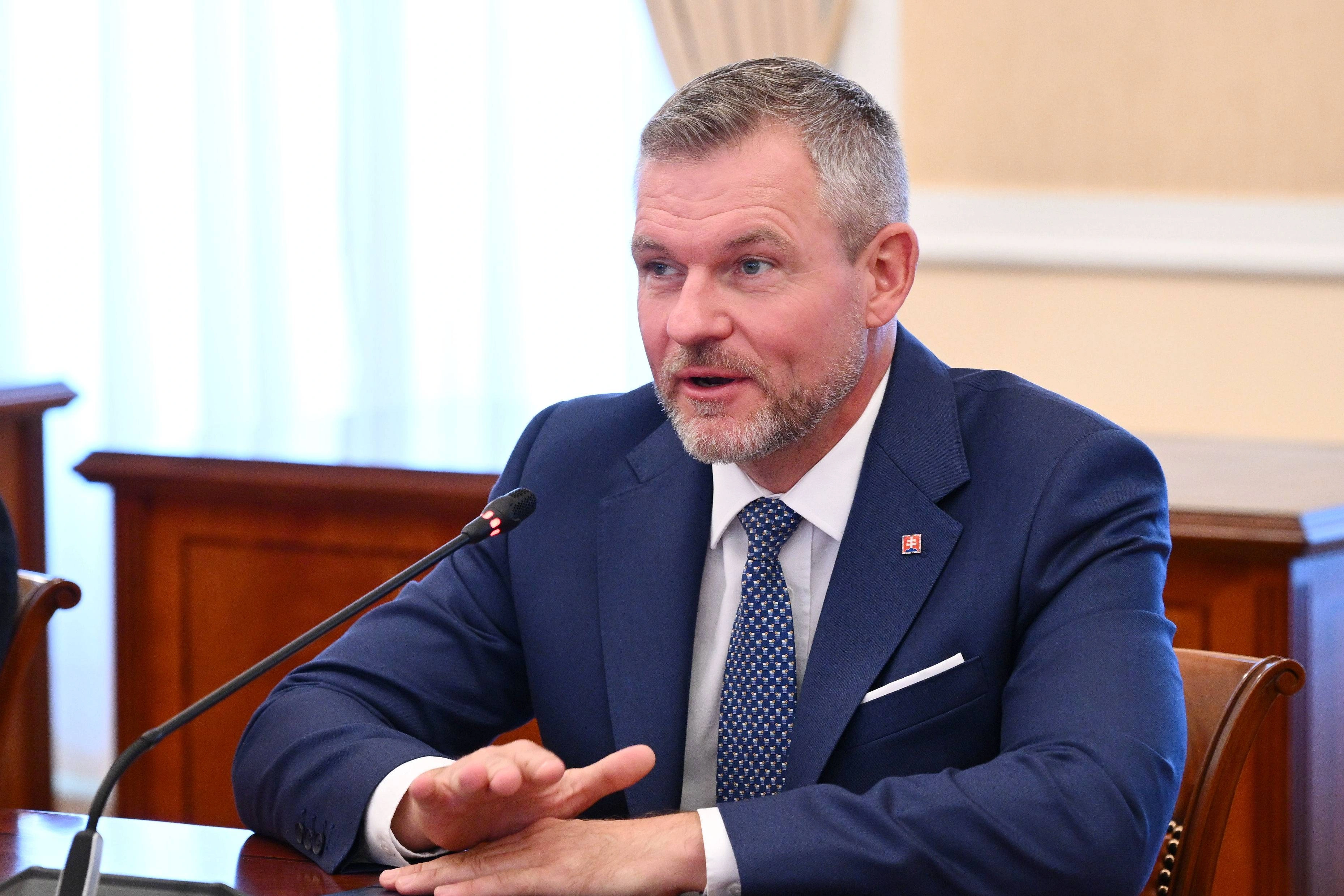 Əli Əsədov Slovakiya Prezidenti Peter Pelleqrini ilə görüşüb - FOTO