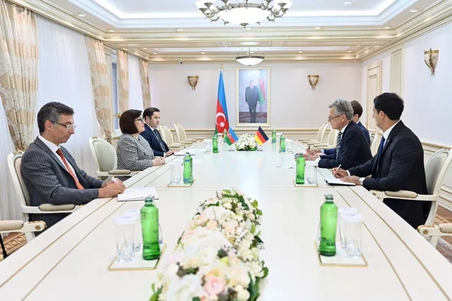 Sahibə Qafarova Almaniyanın Azərbaycandakı səfiri ilə görüşüb - FOTO