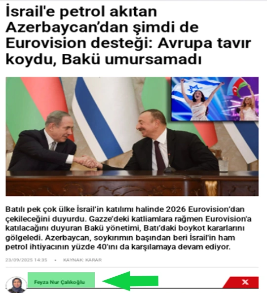 “FETO” terror təşkilatının bəzi üzvlərinin Gültəkin Hacıbəylini dəstəkləmələrinə dair faktlar