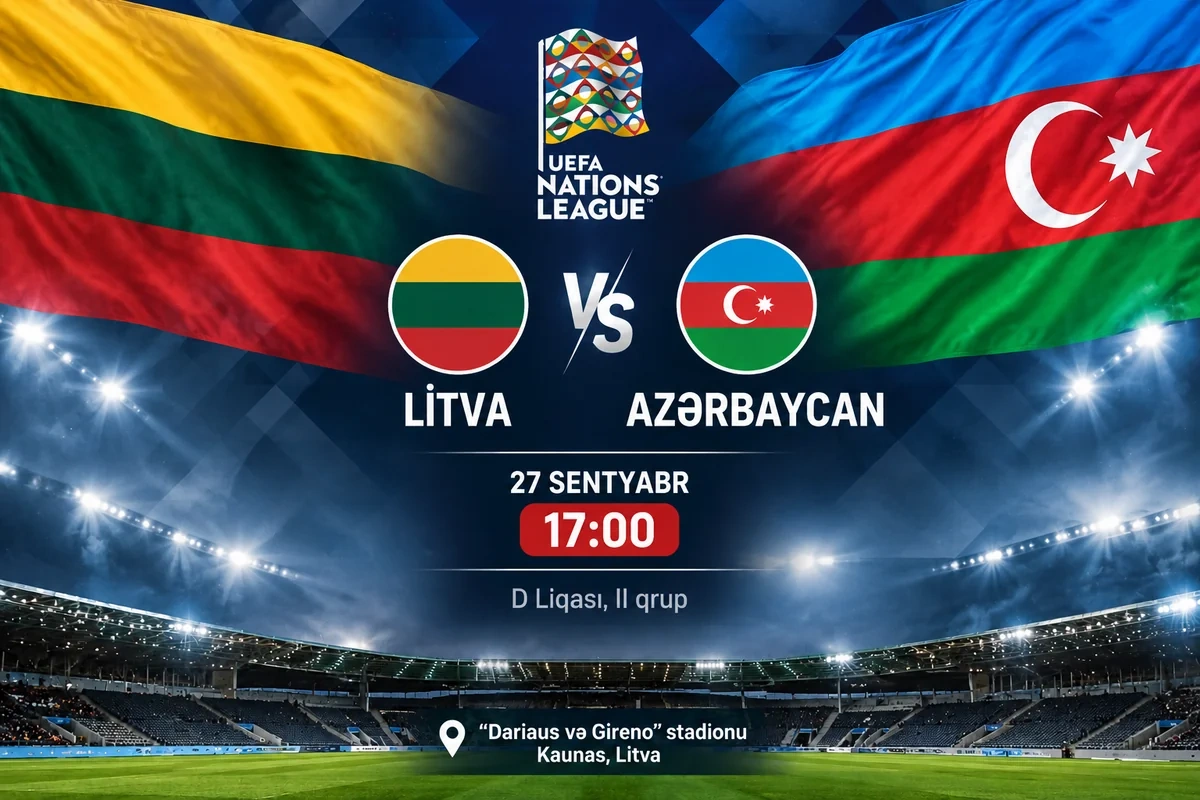 Azərbaycan - Litva qarşılaşmasında qarşılıqlı qollar - CANLI