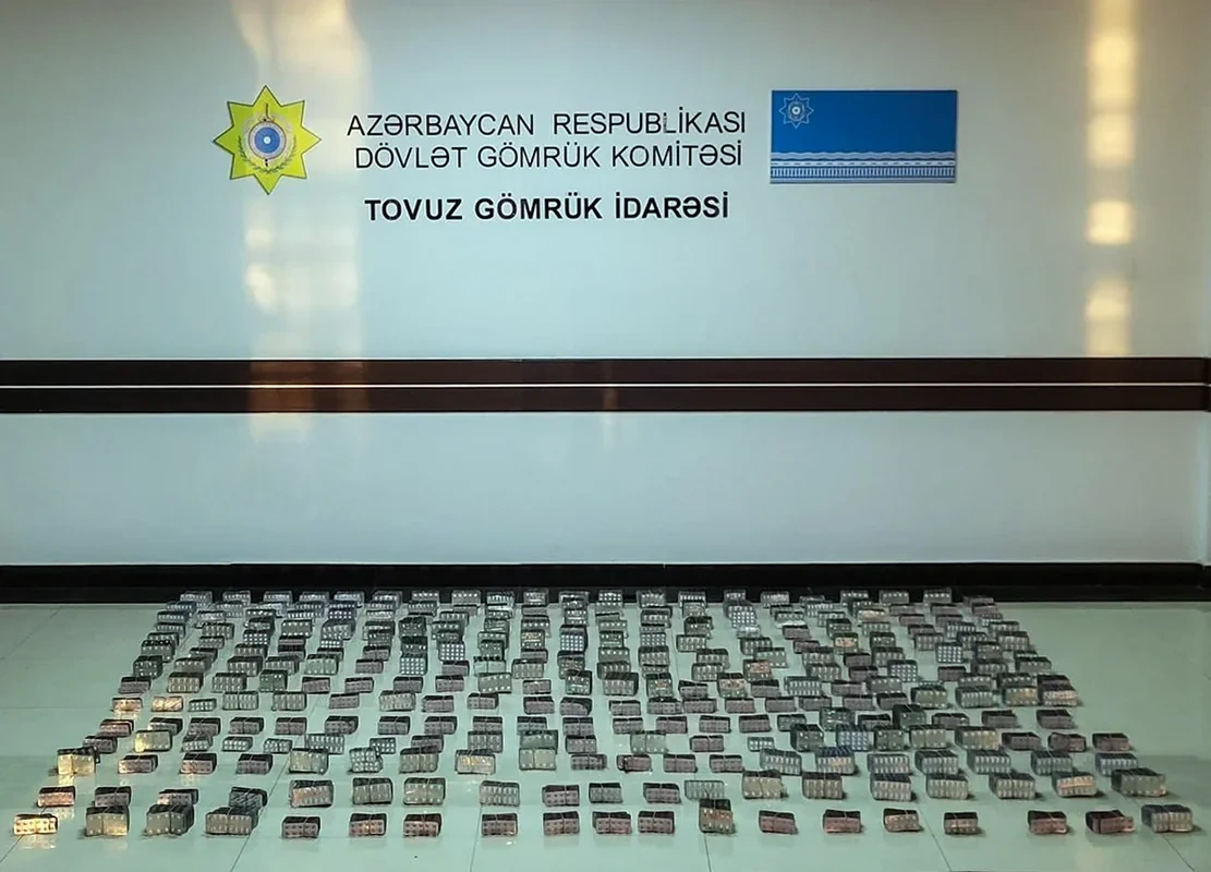 Tovuz gömrüyündə külli miqdarda dərman preparatları aşkar edildi - FOTO