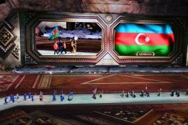 İlham Əliyev və Mehriban Əliyeva Bişkekdə 6-cı Dünya Köçəri Oyunlarının açılış mərasimində iştirak ediblər - FOTO - CANLI - YENİLƏNİB
