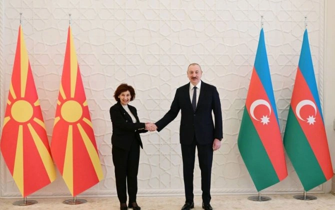 Şimali Makedoniya Prezidenti Azərbaycan liderini təbrik edib