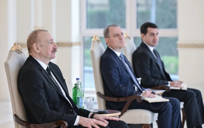 Prezident yeni səfirlərin etimadnamələrini qəbul etdi - FOTOLAR