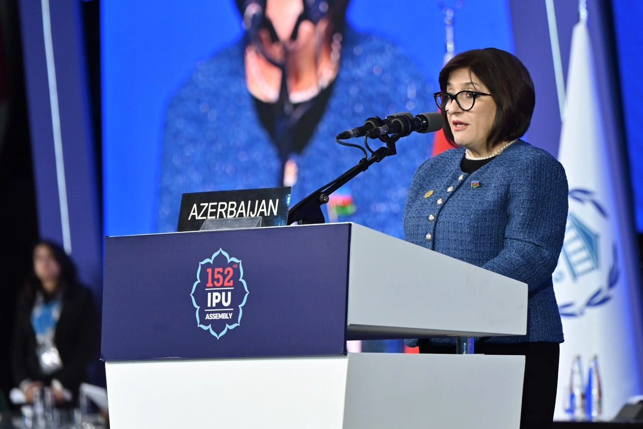 Sahibə Qafarova Parlamentlərarası İttifaqın 152-ci Assambleyasının iclasında çıxış edib - FOTO