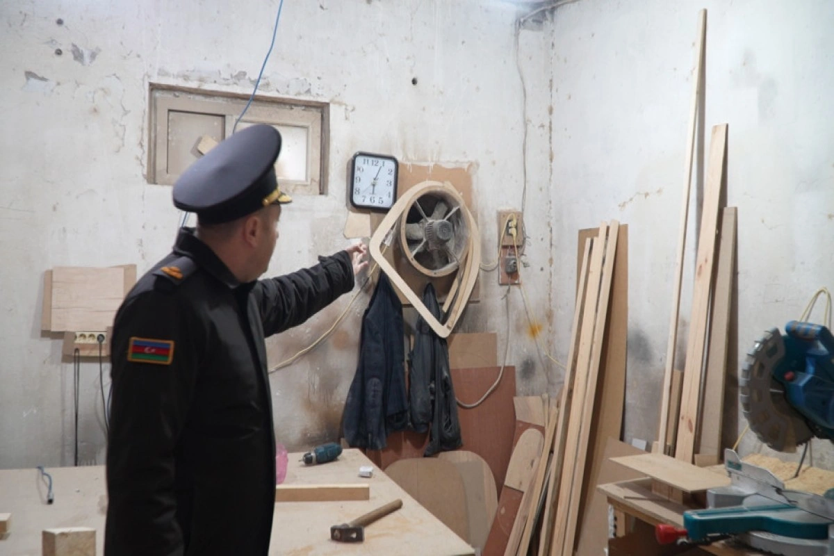 Bakıda mebel sexinin fəaliyyəti dayandırıldı - FOTO/VİDEO