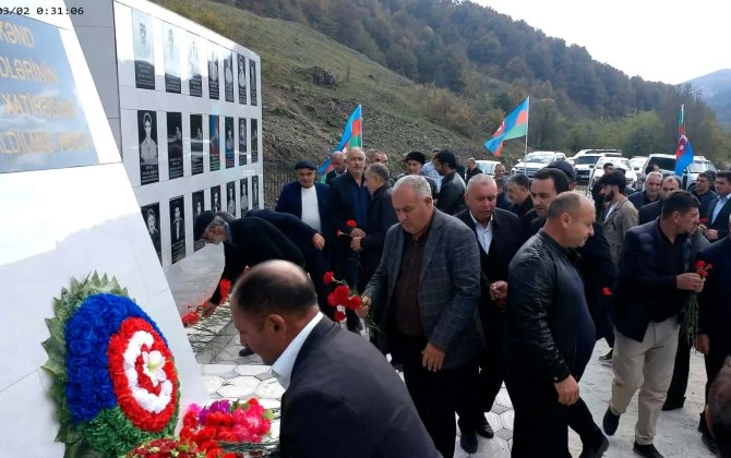 Laçının bu kəndində şəhidlərin xatirə kompleksinin açılışı oldu...-İşğaldan 33 il sonra - FOTOLAR