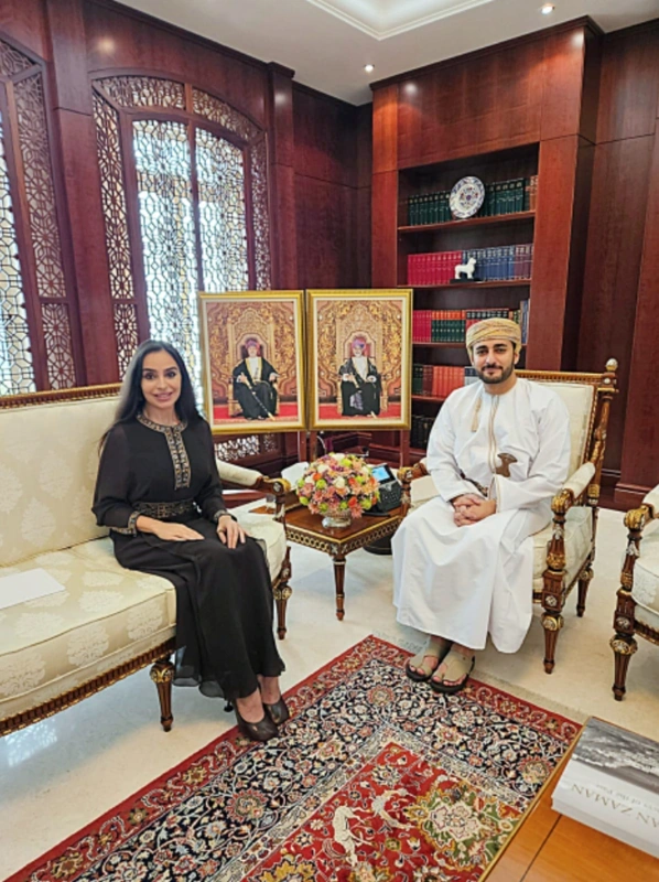 Leyla Əliyeva Maskatda Oman Sultanlığının Vəliəhdi ilə görüşdü - FOTO