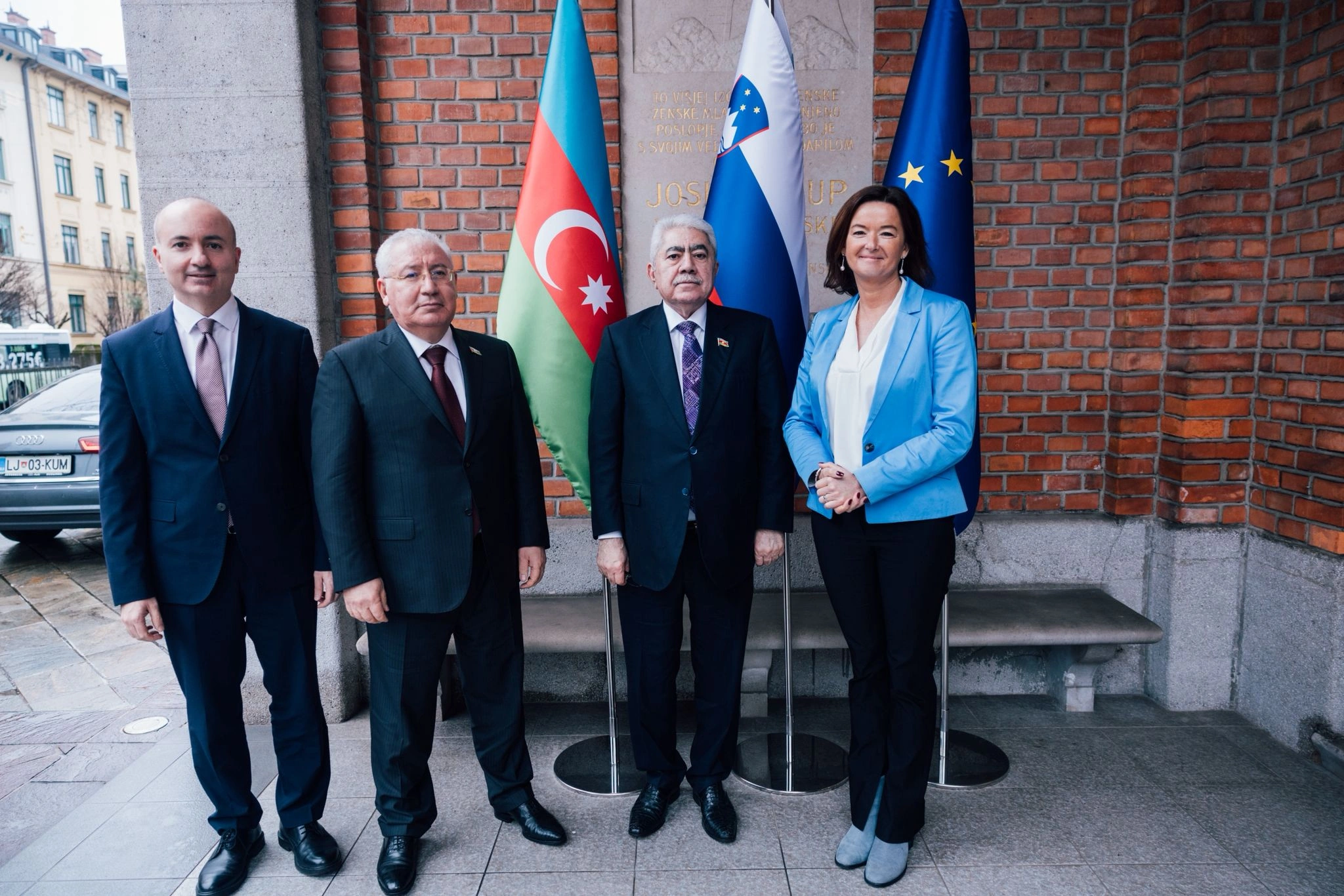 Ağalar Vəliyevin rəhbərlik etdiyi parlament nümayəndə heyəti Sloveniya Respublikasına səfər edib - FOTO