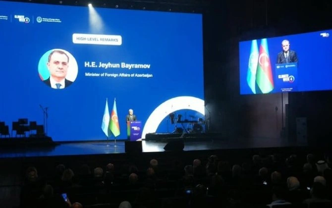 Ceyhun Bayramov: "Xəzərdə suyun səviyyəsinin azalması iqlim dəyişikliyinin bariz nümunəsidir"