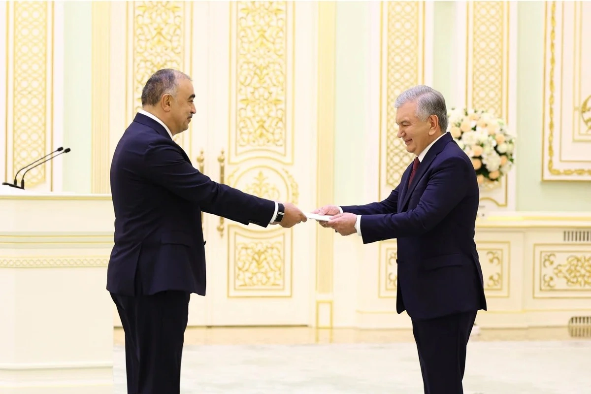 Rəşad Məmmədov etimadnaməsini Şavkat Mirziyoyevə təqdim etdi - FOTO