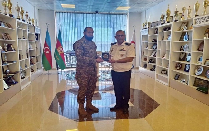 Azərbaycan HDQ komandanı Pakistan nümayəndə heyəti ilə görüşüb - FOTO