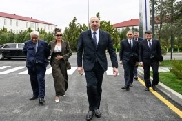 Prezident Milli Aviasiya Akademiyasında Beynəlxalq Təlim Mərkəzinin açılışında iştirak edib - FOTO