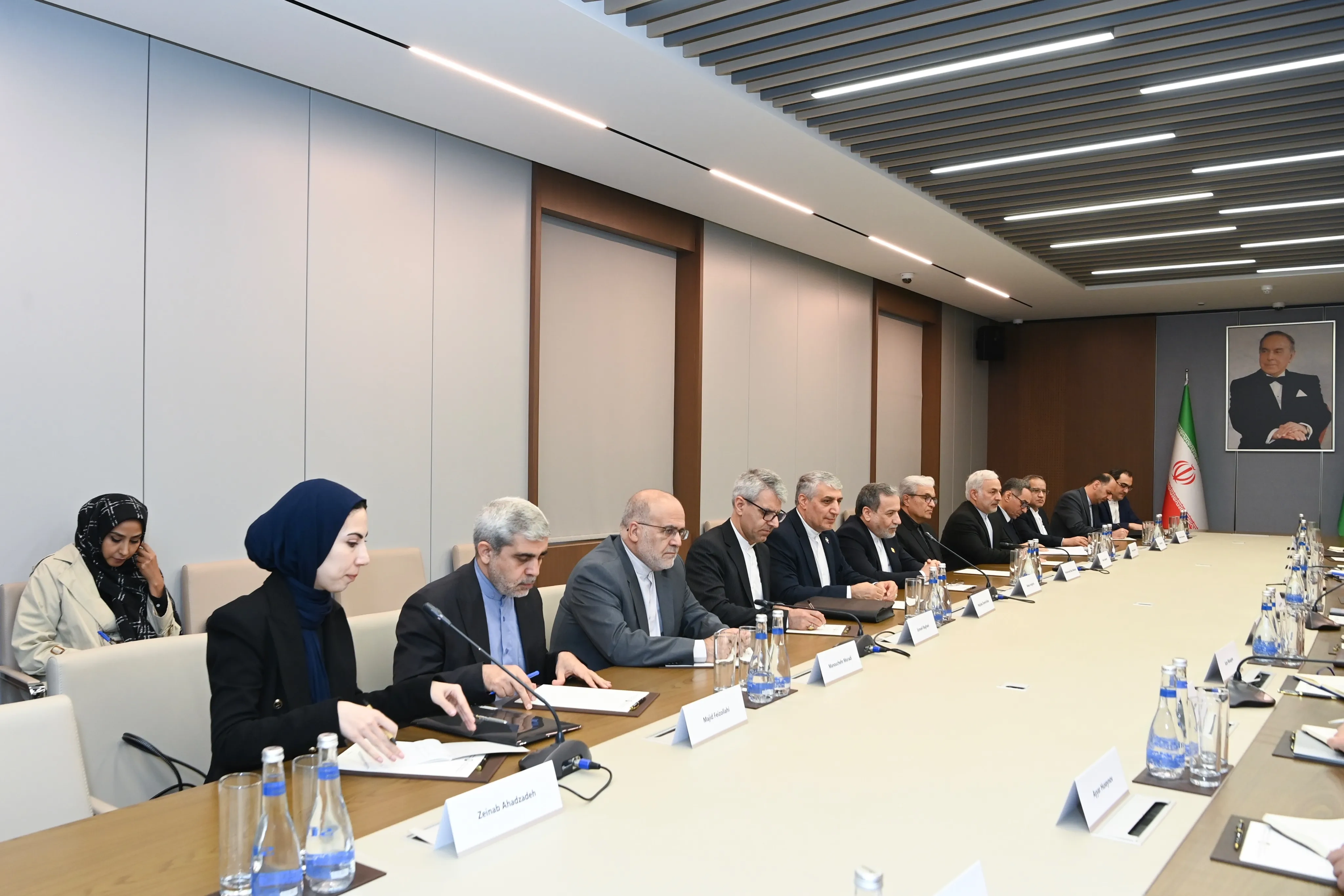 Ceyhun Bayramovun iranlı həmkarı ilə müzakirə etdiyi məsələlər açıqlandı - YENİLƏNİB + FOTO