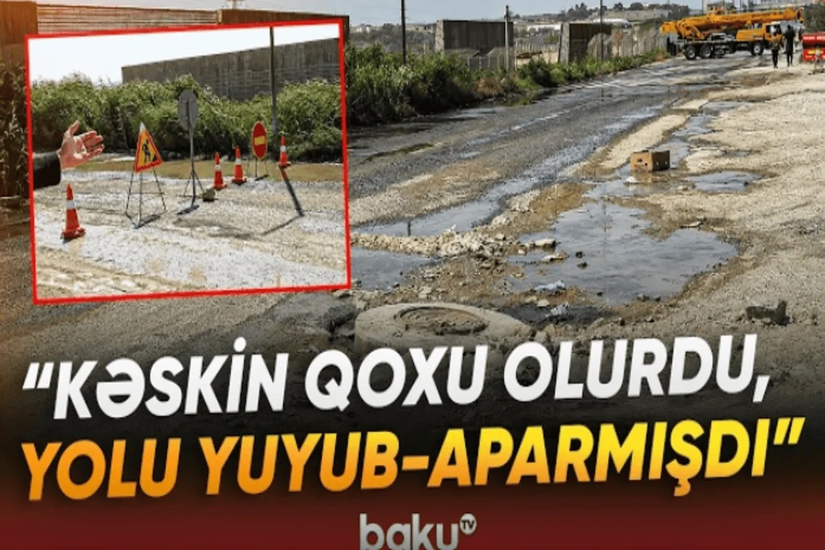 Sürücülərin narazılığına səbəb olan yolda təmir işləri başladı - VİDEO