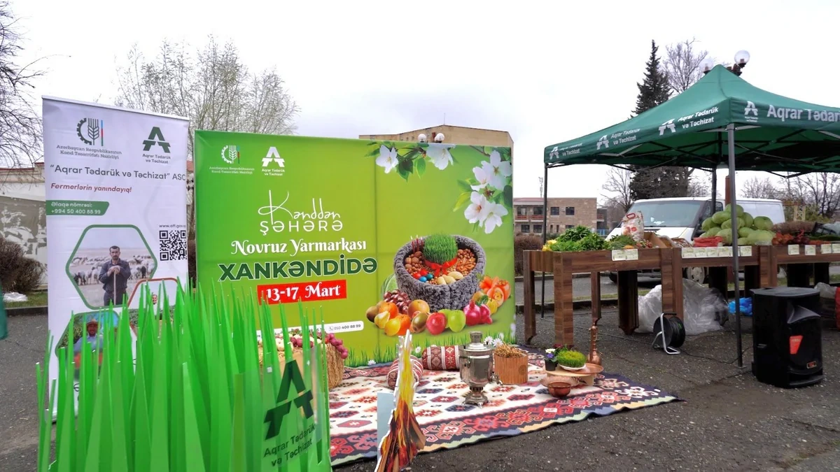 Xankəndidə "Kənddən Şəhərə" Novruz yarmarkası keçirilir - FOTO