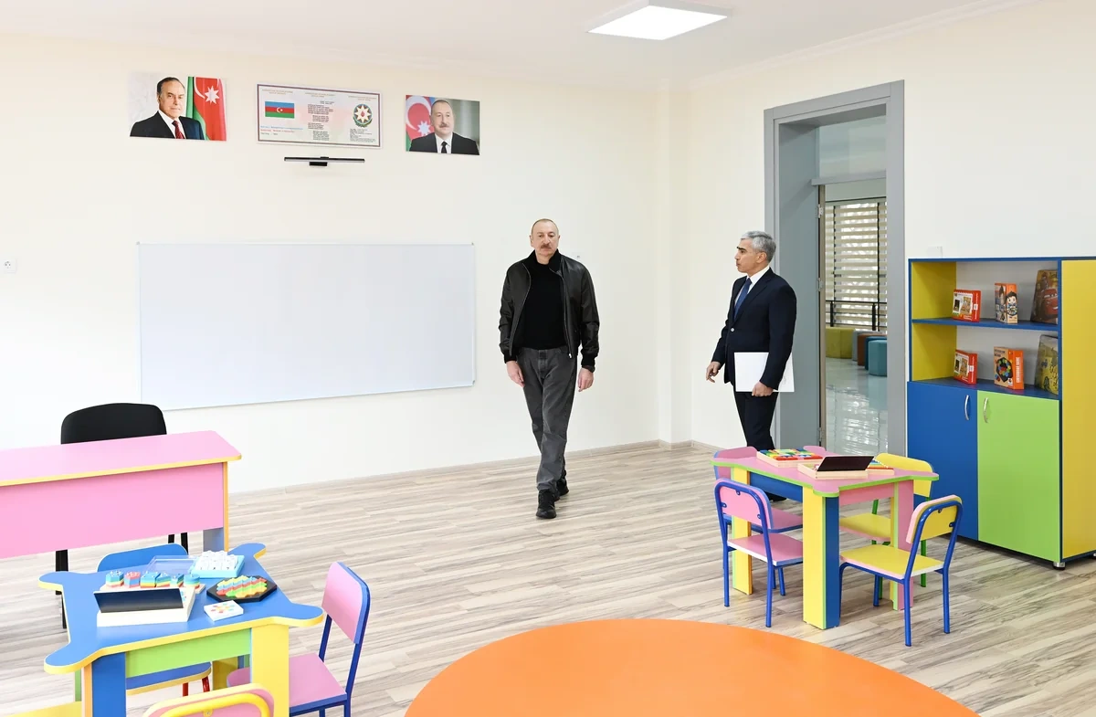 Prezident İlham Əliyev Şamaxı Avropa liseyinin yeni binasının açılışında iştirak edib - FOTO