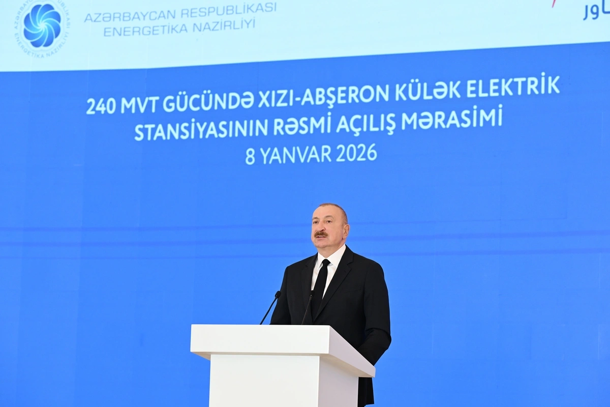 İlham Əliyev "Xızı-Abşeron" Külək Elektrik Stansiyasının açılış mərasimində çıxış etdi - YENİLƏNİB + FOTO