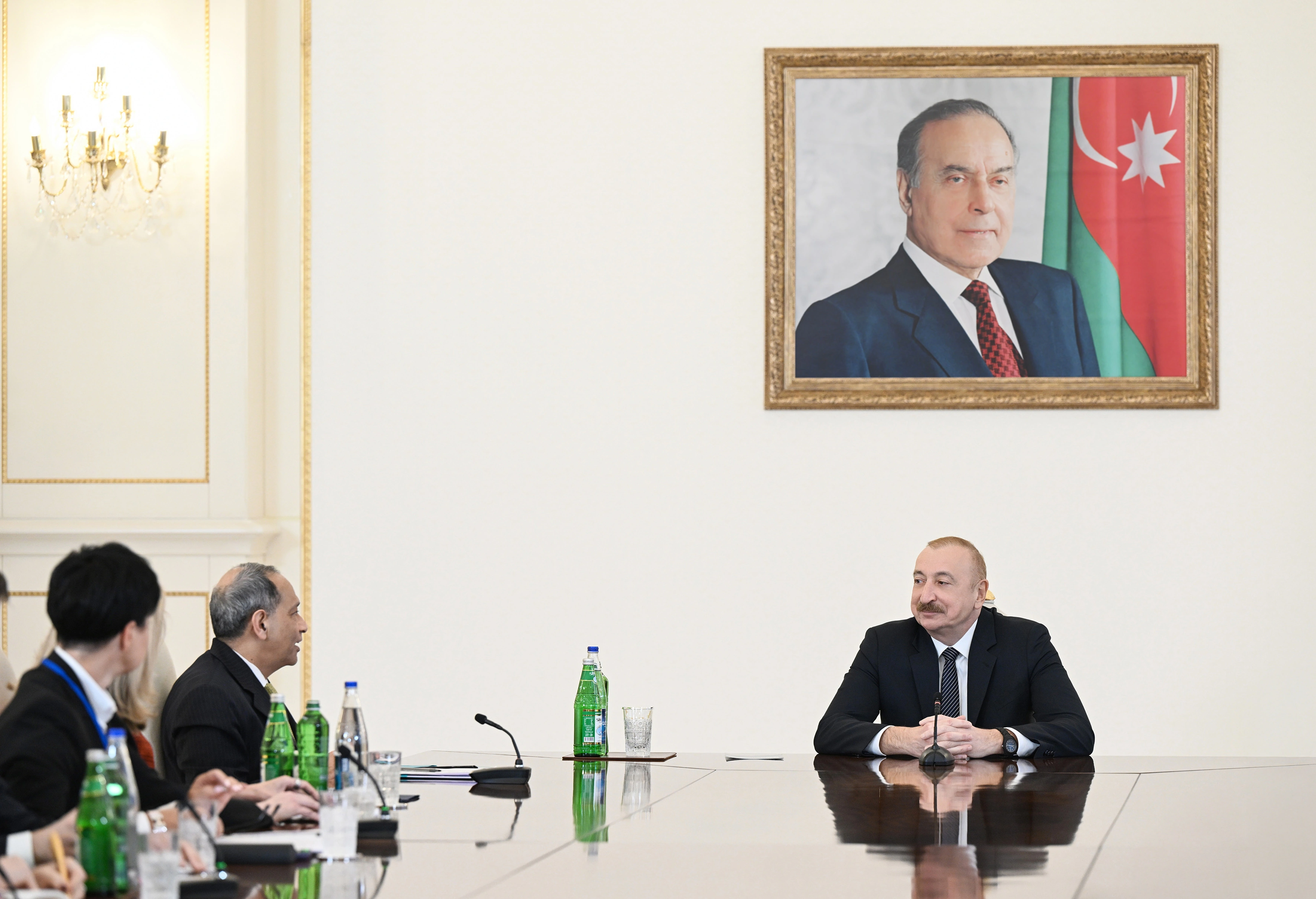 Prezident İlham Əliyev ABŞ Ticarət Palatasının nümayəndə heyətini qəbul etdi - FOTO