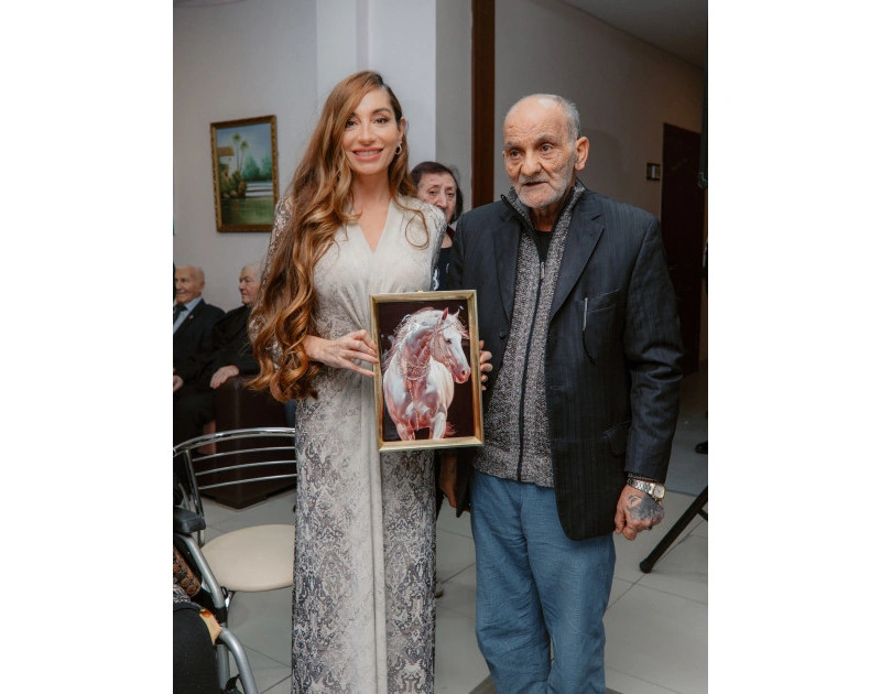 Ahıl şəxslər üçün sosial xidmət müəssisəsində Yeni il süfrəsi açılıb - FOTO