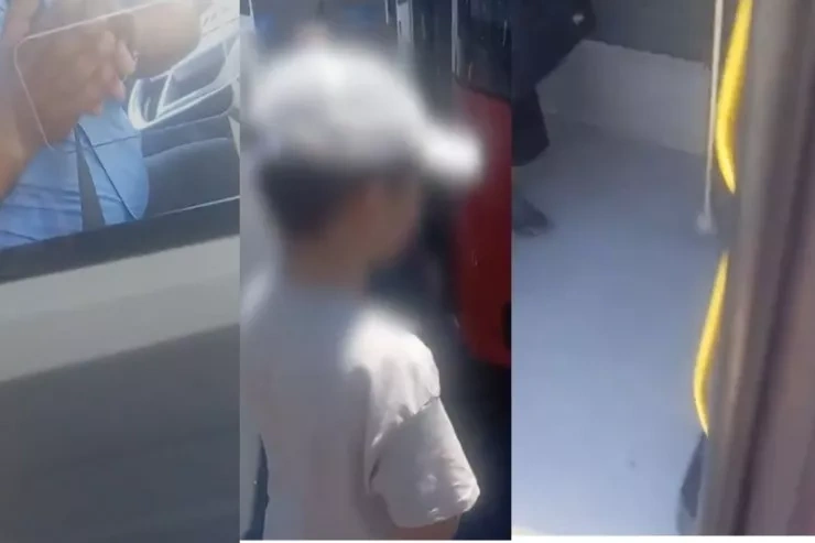 Bakıda avtobus sürücüsü ananı düşürdü - Xəstə uşağına görə - VİDEO
