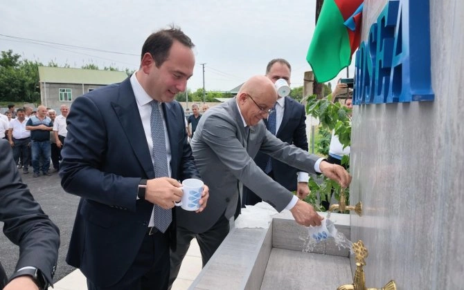 ADSEA daha bir kəndi içməli su ilə təmin edib - FOTOLAR