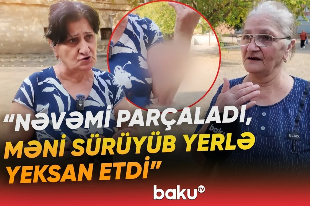 Əhali qorxu içində: "Üstümə cumdu, məni yerlə sürüdü" - VİDEO