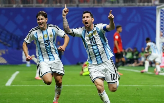 Lionel Messi Argentina - Misir matçının ən yaxşı oyunçusu olub