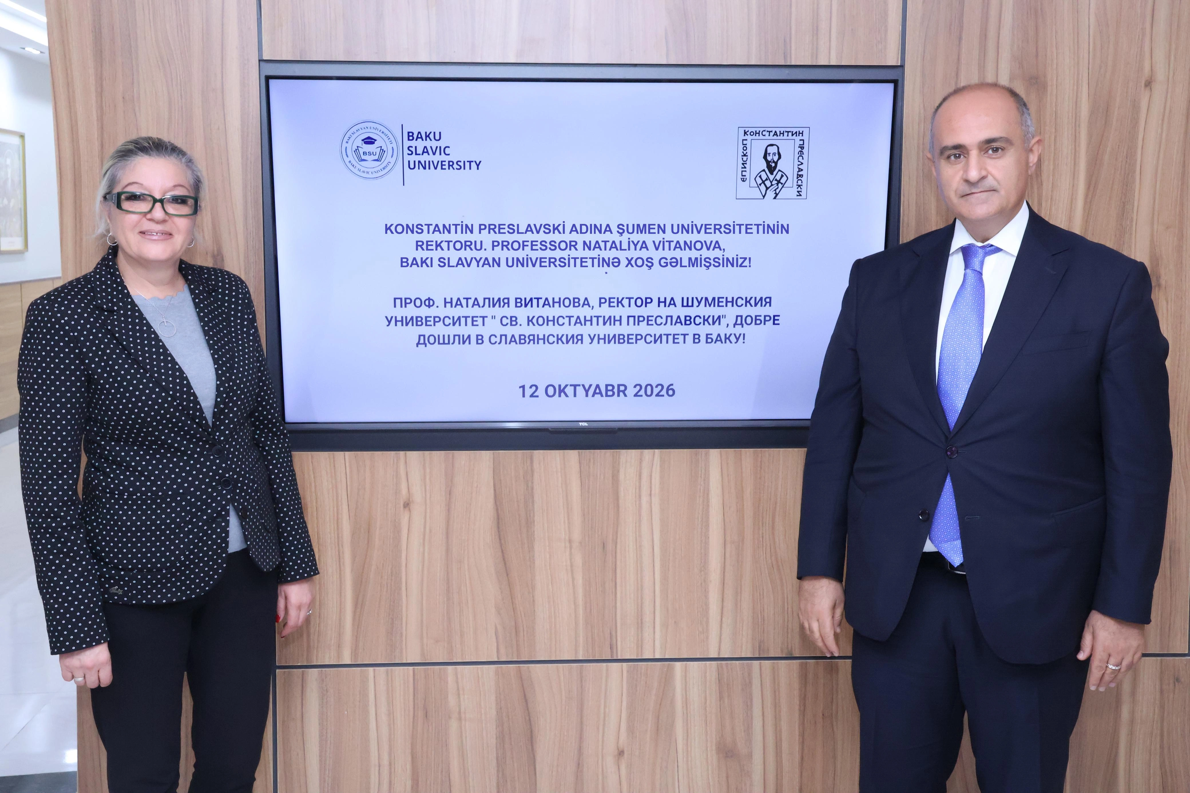 BSU Şumen Universiteti ilə əməkdaşlığa dair memorandum imzaladı - FOTOLAR